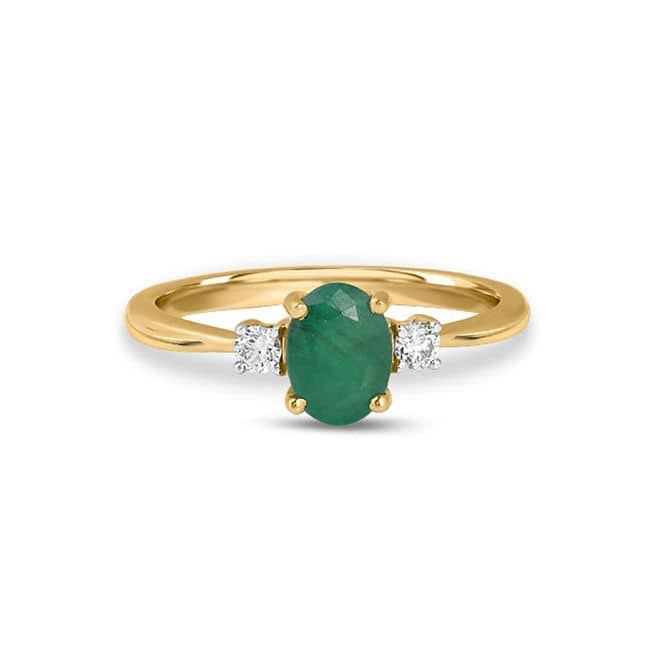 Emerald ring caratlane discount