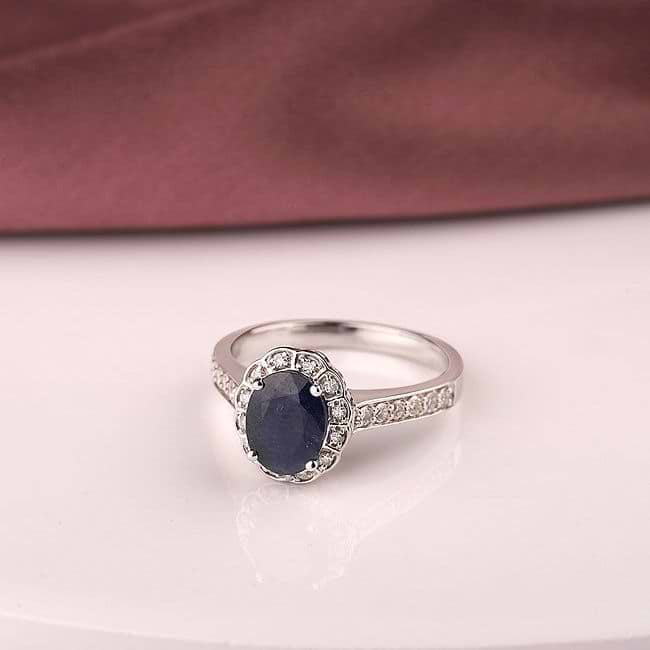 Blue sapphire best sale ring caratlane
