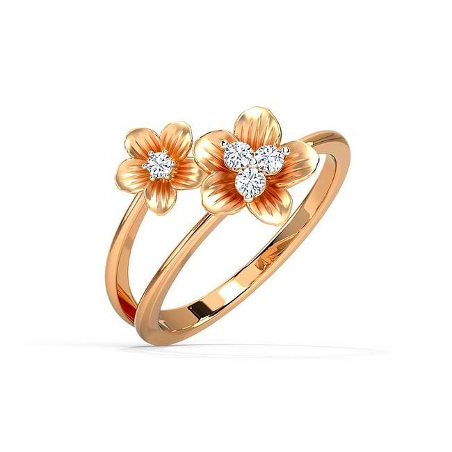 Delicate Tiara Diamond Ring | Unique Ring Designs | CaratLane