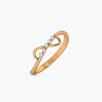 Gleaming Infinity Diamond Ring