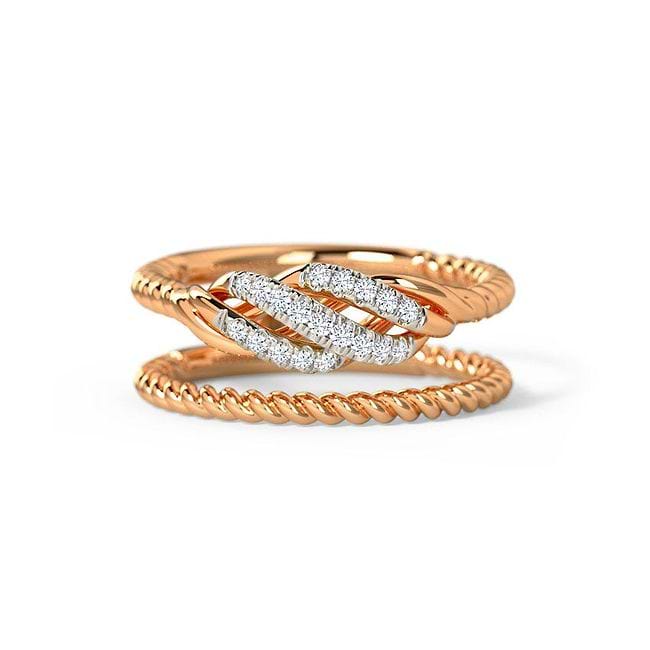 Buy Lotus Blossom Diamond Ring Online | CaratLane