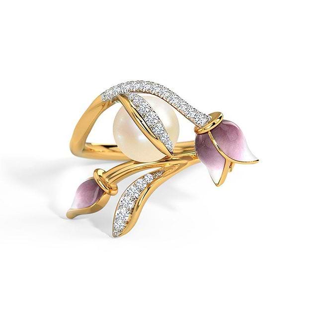 Pearl ring cheap online shopping