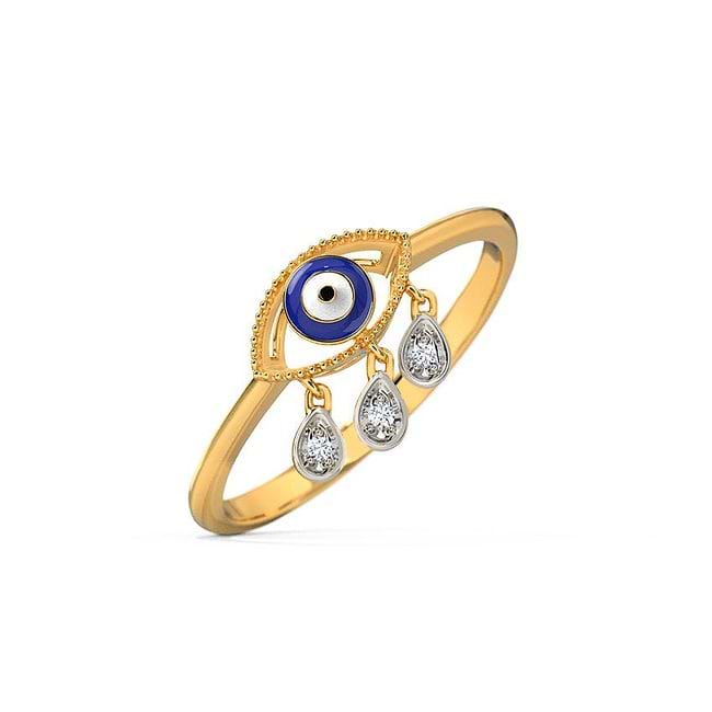 Diamond evil eye ring online