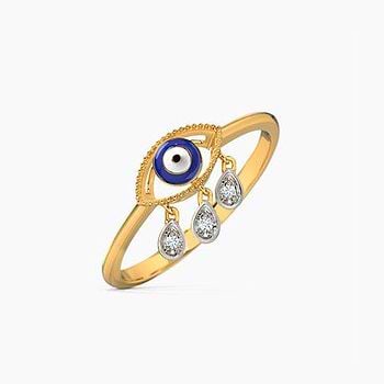 Divine Evil Eye Diamond Ring