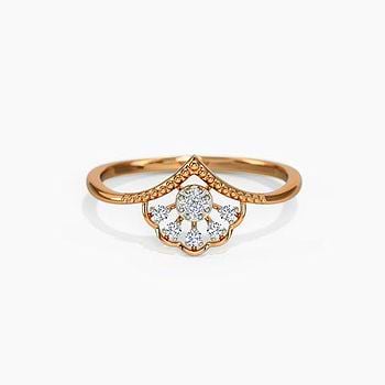 Posy Chevron Diamond Ring 