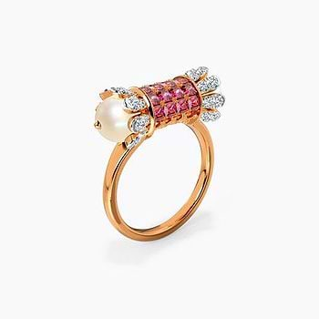 Lea Square Gemstone Rings