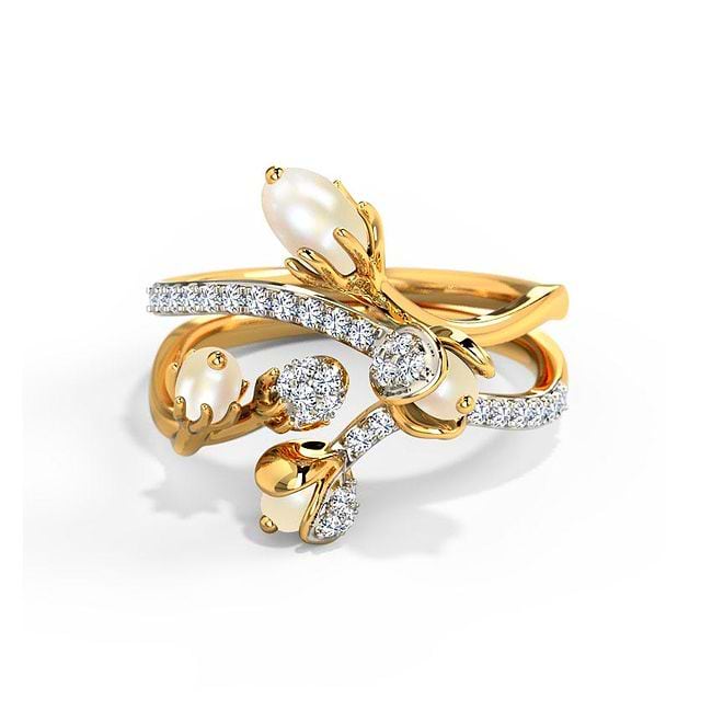 Pearl ring online shopping outlet