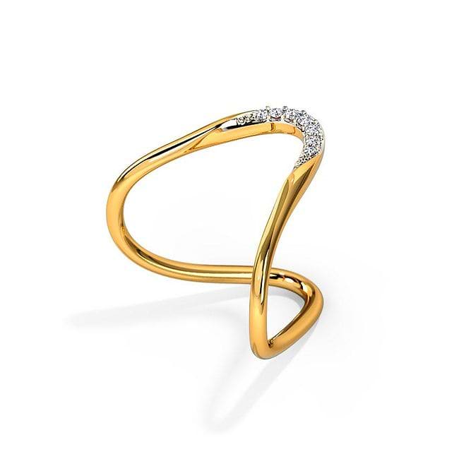 Buy 18Kt Diamond Vanki Ring 148U6541 Online from Vaibhav Jewellers