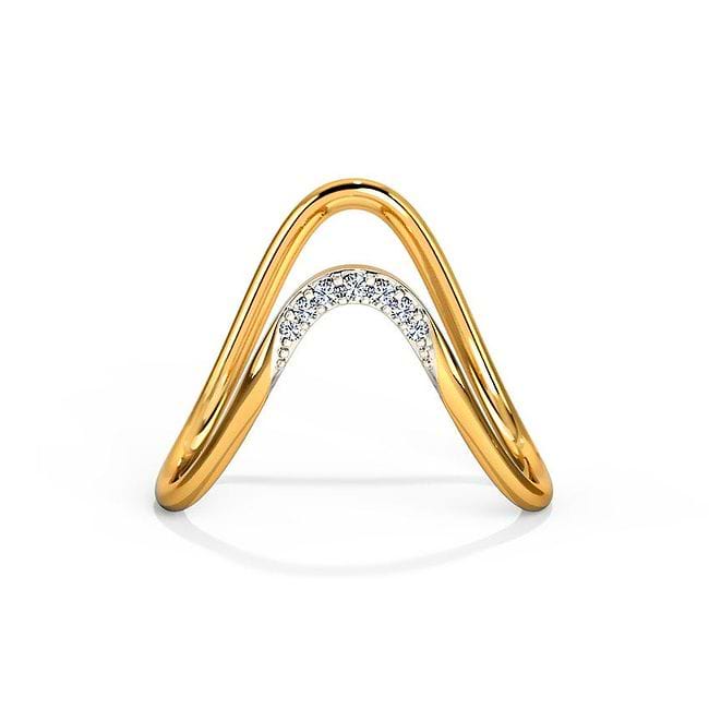 gold light weight vanki ring design // latest kalyanam rings designs //  prathanam rings in gold - YouTube
