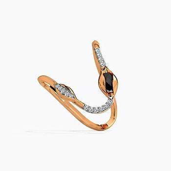 Wavy Vamika Gemstone Ring