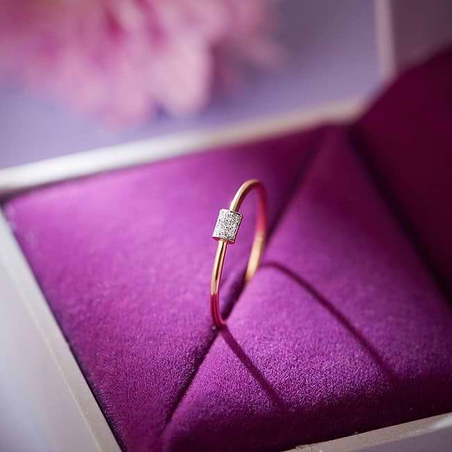 Shop Shining Square Diamond Ring Online CaratLane US