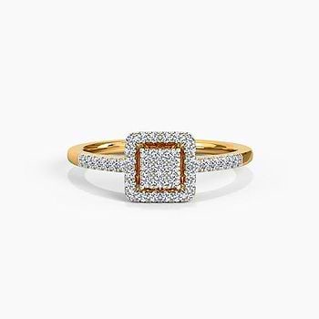 Shimmering Quad Diamond Ring