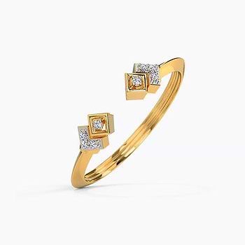 Four Square Diamond Ring