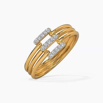 Elegant Pathway Diamond Ring