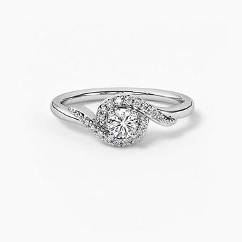 Iba Platinum Solitaire Ring