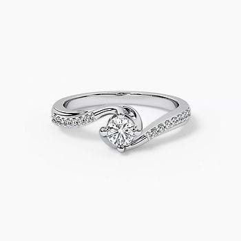Nora Platinum Solitaire Ring