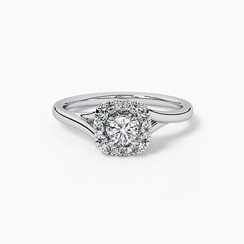 Zuri Platinum Solitaire Ring
