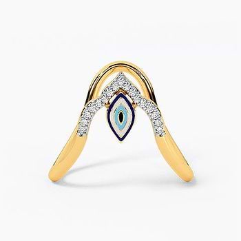 Aura Evil Eye Diamond Vanki Ring