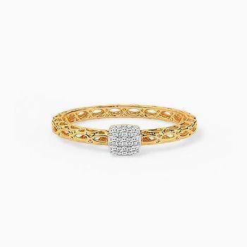 Radiant Weave Diamond Ring