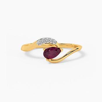 Maple Glimmer Gemstone Ring