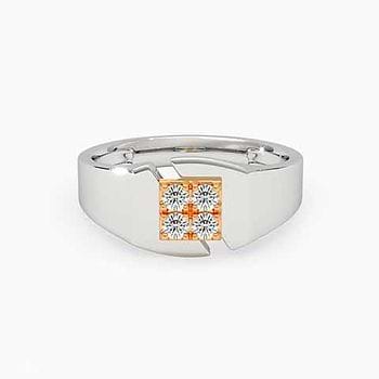 Fusion Tone Diamond Ring for Men