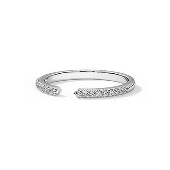 V Gap Wedding Band
