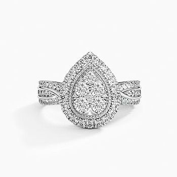 Pyrus Vintage Halo Composite Ring