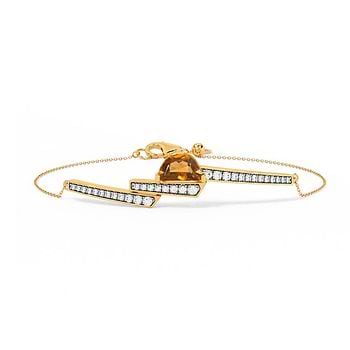 Sunlit Zora Gemstone Chain Bracelet