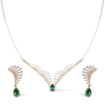 Sage & Spark Gemstone Necklace Set