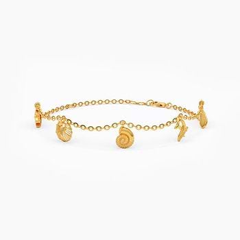 Tidal Treasure 22KT Gold Chain Bracelet