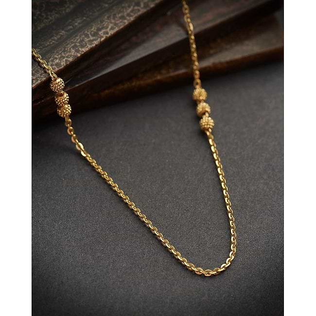 Simple gold chains for daily wear clearance