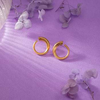 Pure Radiance Gold Hoop Earrings