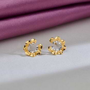 Anushka Gold Stud Earrings