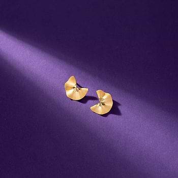 Karishma Gold Stud Earrings