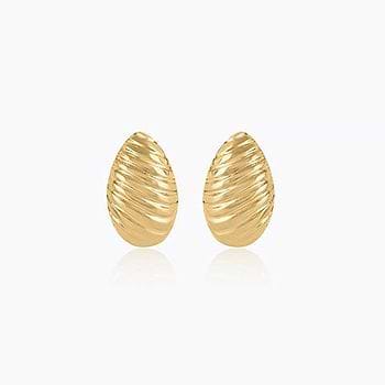Aarya Gold Stud Earrings