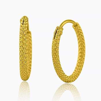 Esha 22KT Gold Hoop Earrings