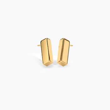 Neysa 22KT Gold Stud Earrings