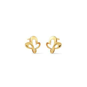 Brisha 22KT Gold Stud Earrings