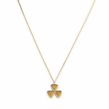 Twinkling Trio Gold Necklace