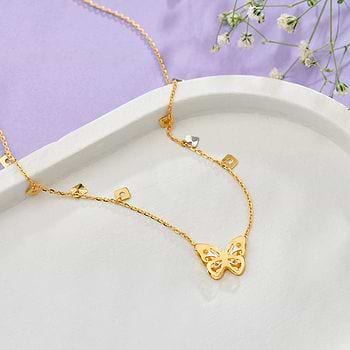 Winged Harmony Gold Necklace