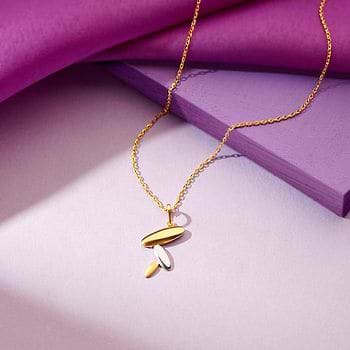 Zeenat Gold Pendant