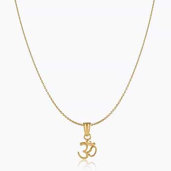 Divine Om 22KT Gold Pendant for Men