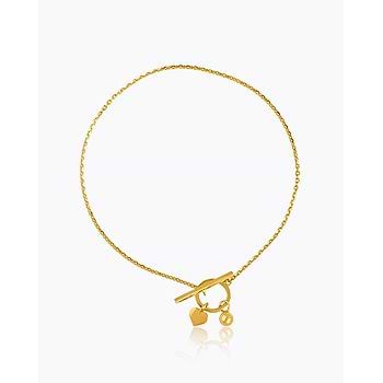 Toggle 22KT Gold Delicate Bracelet