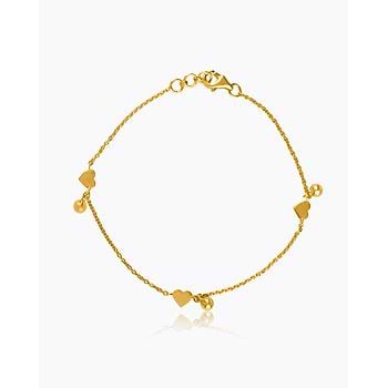 Heart Petal 22KT Gold Bracelets