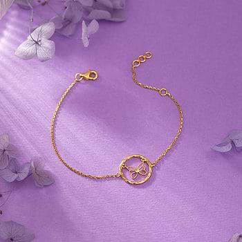 Flutter Gold Chain Bracelet