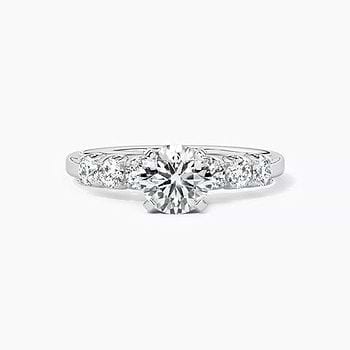 Flashy Lucullan Solitaire Mount Ring