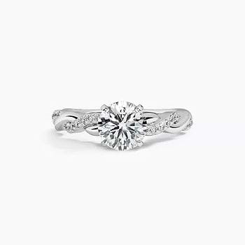 Twisted Trail Solitaire Mount Ring
