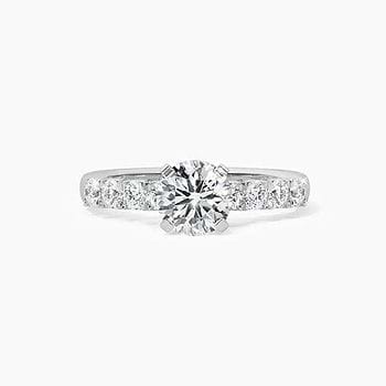 Crescent Bold Solitaire Mount Ring