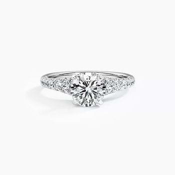 Wide Gallery Solitaire Mount Ring