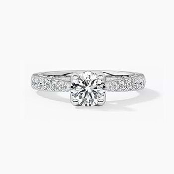 Pinch Classic Solitaire Mount Ring